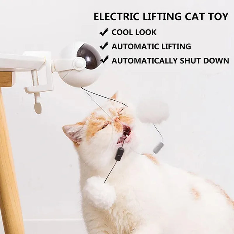Electric Automatic Lifting Cat Ball Toy Interactive Puzzle Smart Pet Cat Ball Teaser Toys Pet Supply