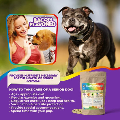 Prenatal Dog Vitamins Multivitamin for Dogs and Cats with Folic Acid Minerals