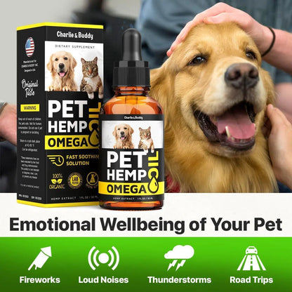Hemp & Salmon Oil Drops — Omega 3, 6 & 9 in One Pour