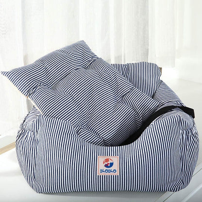 Dog Car Seat Pet Booster Seat Pet Travel Safety Dog Bed for Car with Storage Pocket