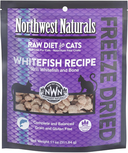 Freeze-Dried Duck Cat & Kitten Food, Grain-Free, Bite-Sized Nibbles. Healthy, Limited, Human-Grade Ingredients, Complete & Balanced, All-Natural, High-Protein Diet, USA Made, 11 Oz