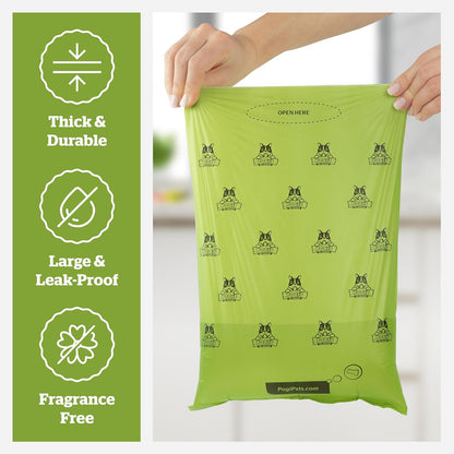 Pogi’S Dog Poop Bags – Leak-Proof & Extra Thick Pet Waste Bags (Unscented, 30 Rolls, 450-Count)