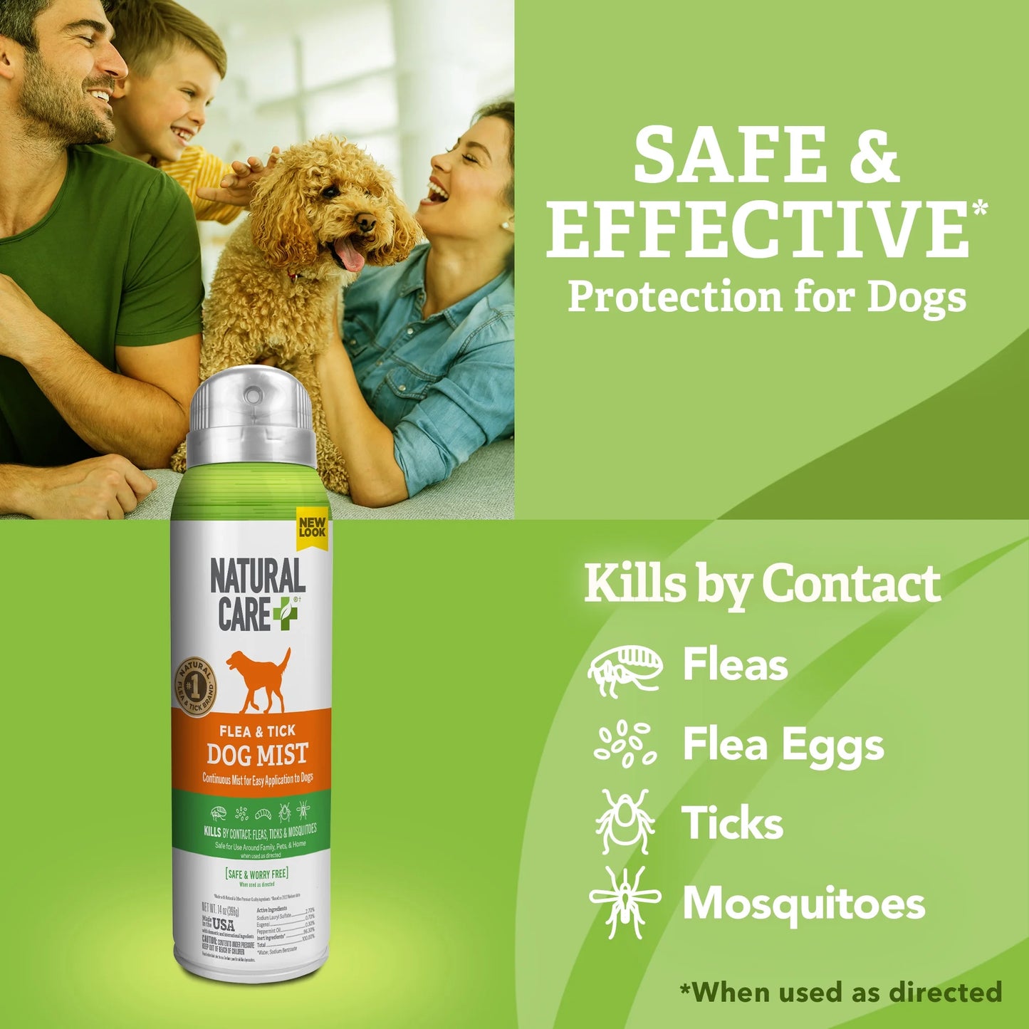 Flea and Tick Spray for Dogs - 14Oz.
