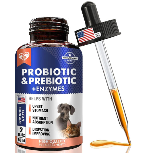 Probiotic & Prebiotic Liquid — Complete Gut Support, Dogs & Cats
