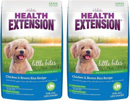 Little Bites Dry Dog Food for Toy and Small Breeds, Chicken & Brown Rice Recipe, with Probiotics & Superfoods for Digestion & Coat Health, 4 Lb Bag