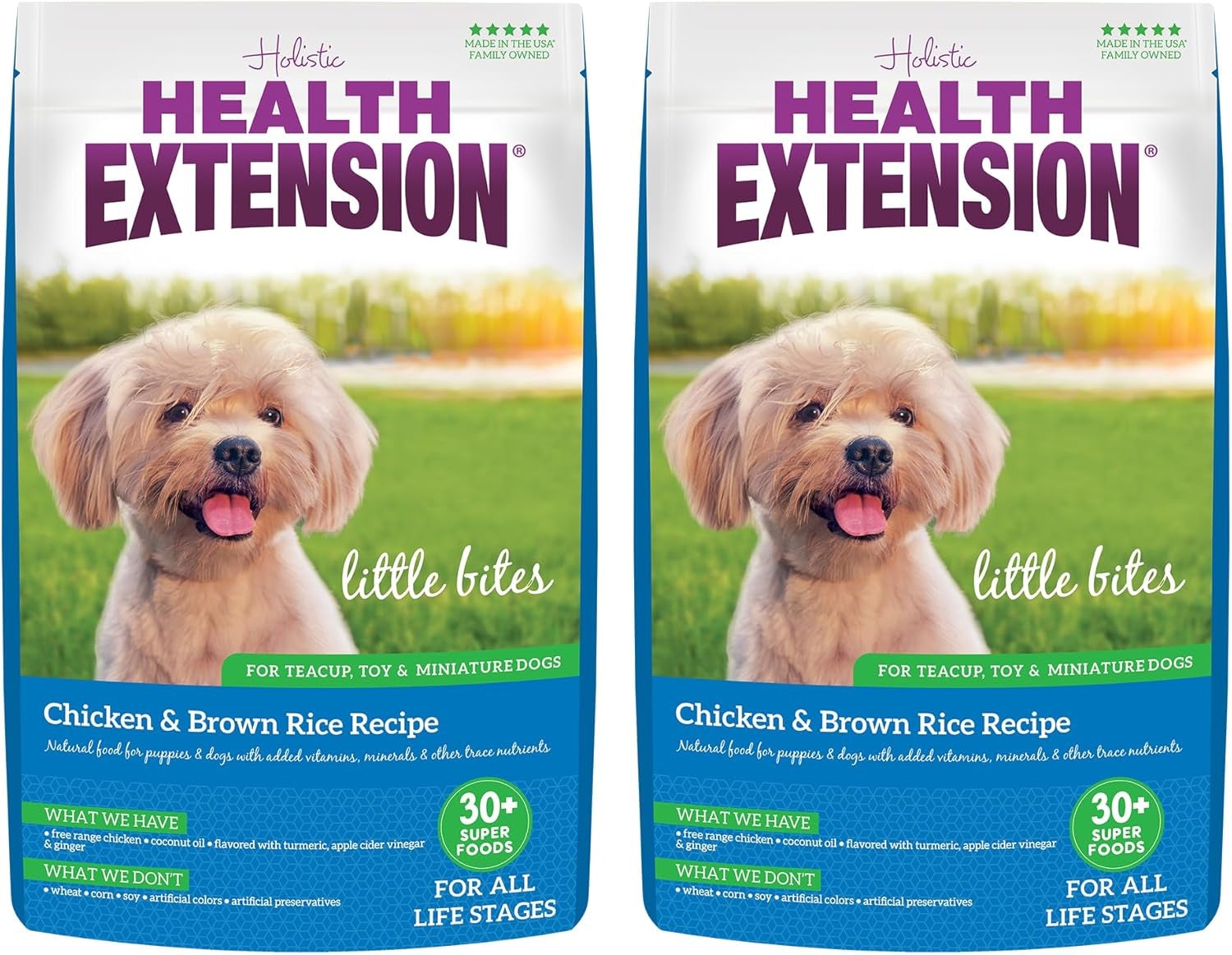Little Bites Dry Dog Food for Toy and Small Breeds, Chicken & Brown Rice Recipe, with Probiotics & Superfoods for Digestion & Coat Health, 4 Lb Bag