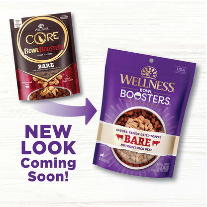 Bowl Boosters BARE Dog Food Topper, Freeze Dried Beef, 4-Ounce Bag