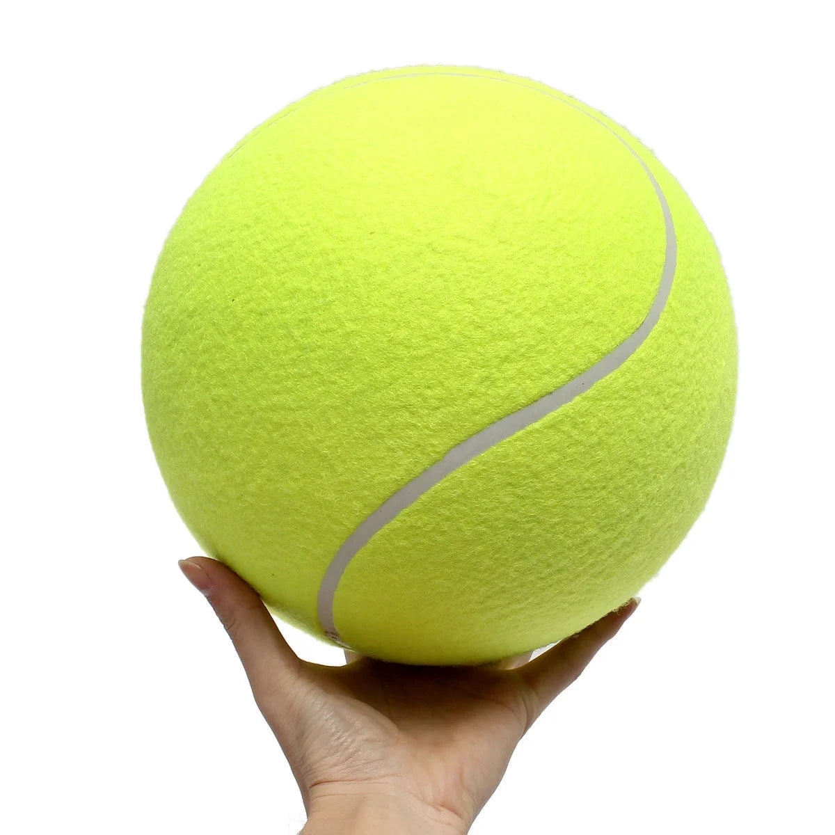 Pet Toy,9.5" Bigdogball Rubber Kelly Big Giant Tennis Ball, Thicker Durable Mega Jumbo Dog Play Supplies Fun Thrower Chucker Training,Pet Instincts Interact Fetch Balls (No Air Pump)