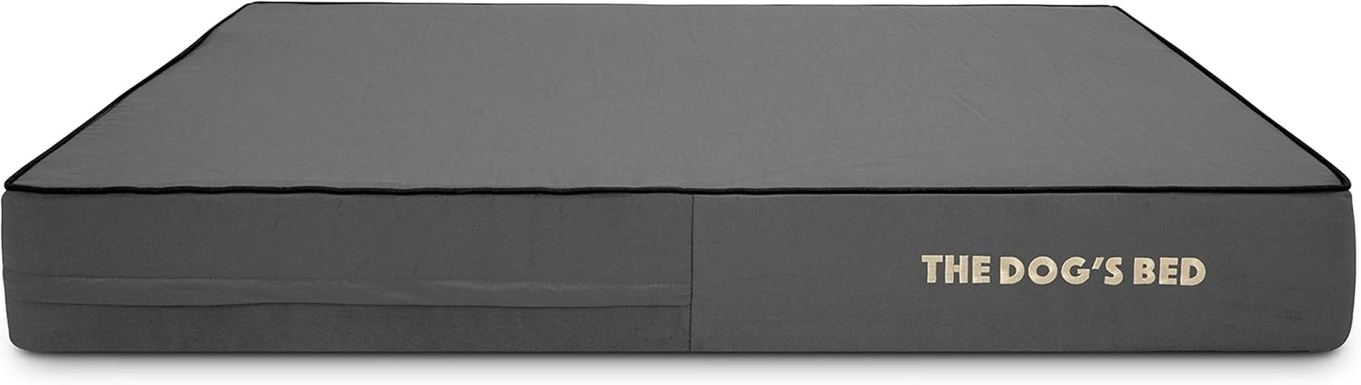 The Dog’S Bed Orthopedic Memory Foam Dog Bed Mattress, Oxford Fabric, Grey with Black Trim, L, 6-Inch