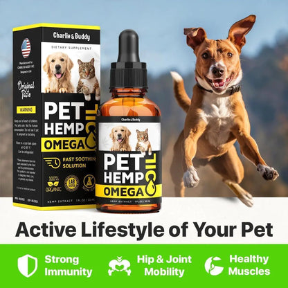 Hemp & Salmon Oil Drops — Omega 3, 6 & 9 in One Pour