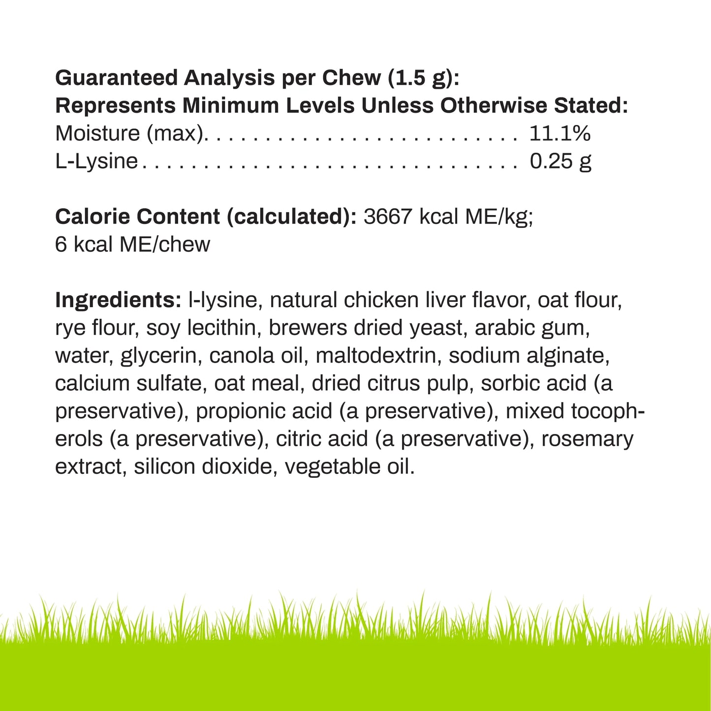 L-LYSINE CHEWS for CATS
