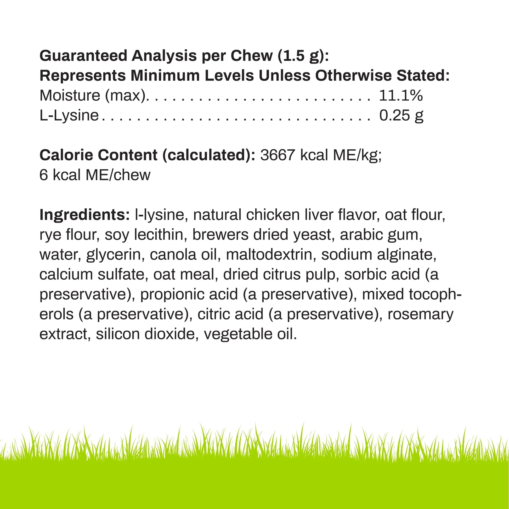 L-LYSINE CHEWS for CATS
