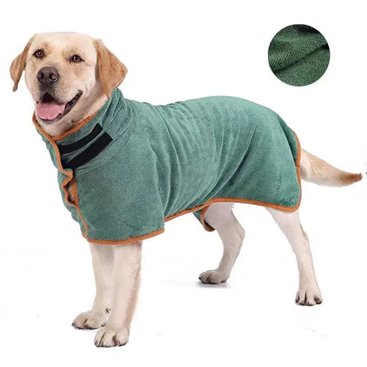 Microfiber Dog Bath Robe — Warm, Dry, Actually Adorable