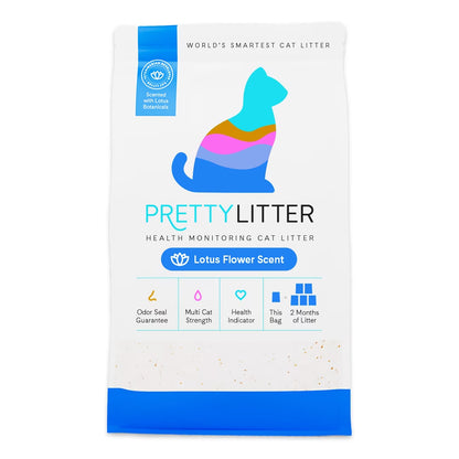 Health Monitoring Cat Litter, Lotus Flower Scent, 8Lb