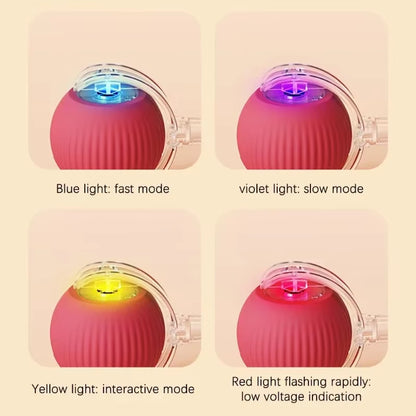 Automatic Rolling Fake Tail Ball Interactive Cats Toys Rechargeable Pet Interactive Toy Things for Cats Cat Games Accessories