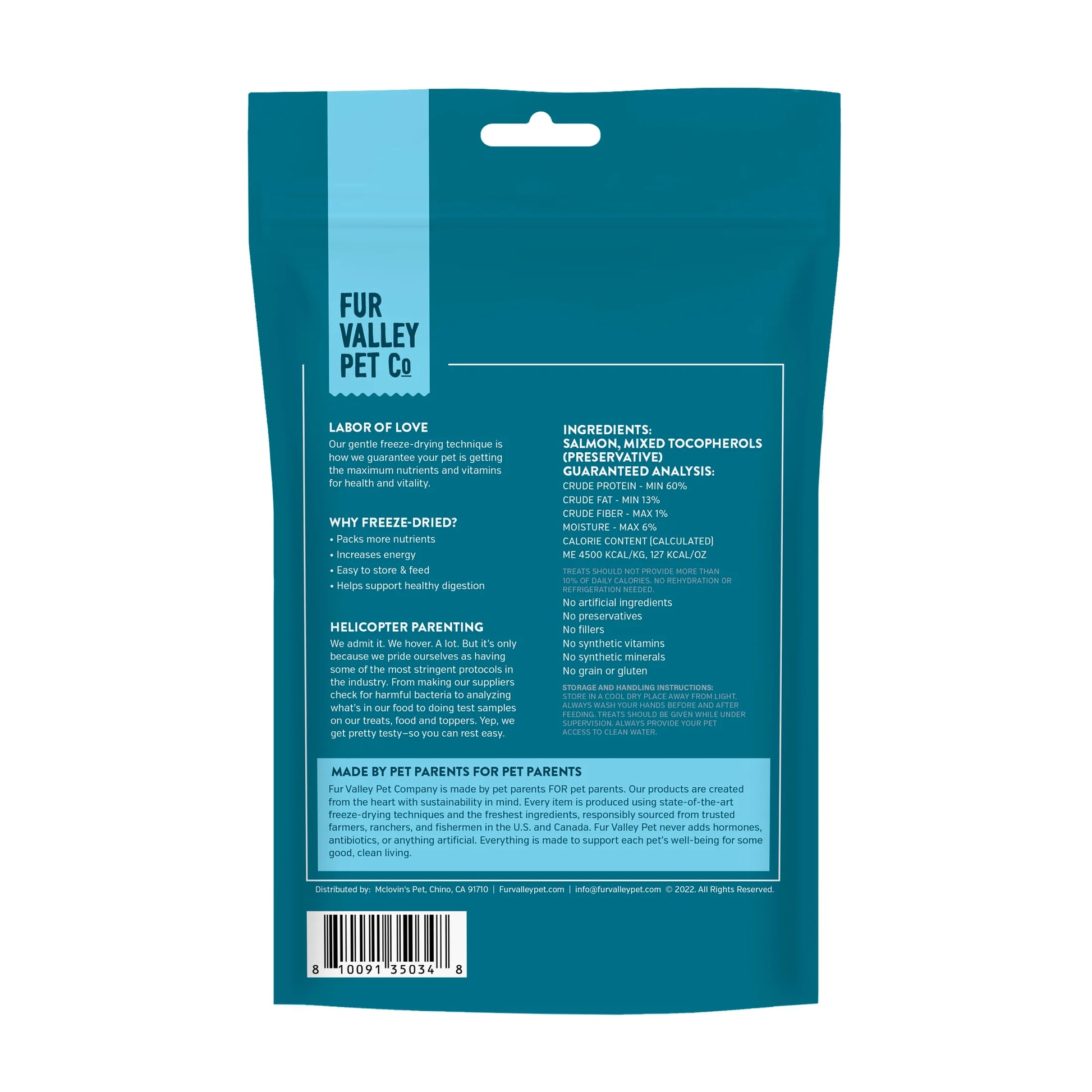 Co. Freeze Dried Raw Salmon Treats & Topper for Dogs and Cats - 1 Oz.