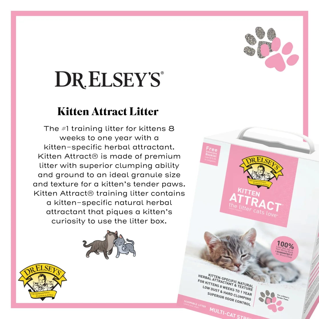 ® Kitten Attract™ Clumping Clay Cat Litter 20 Lb. Box