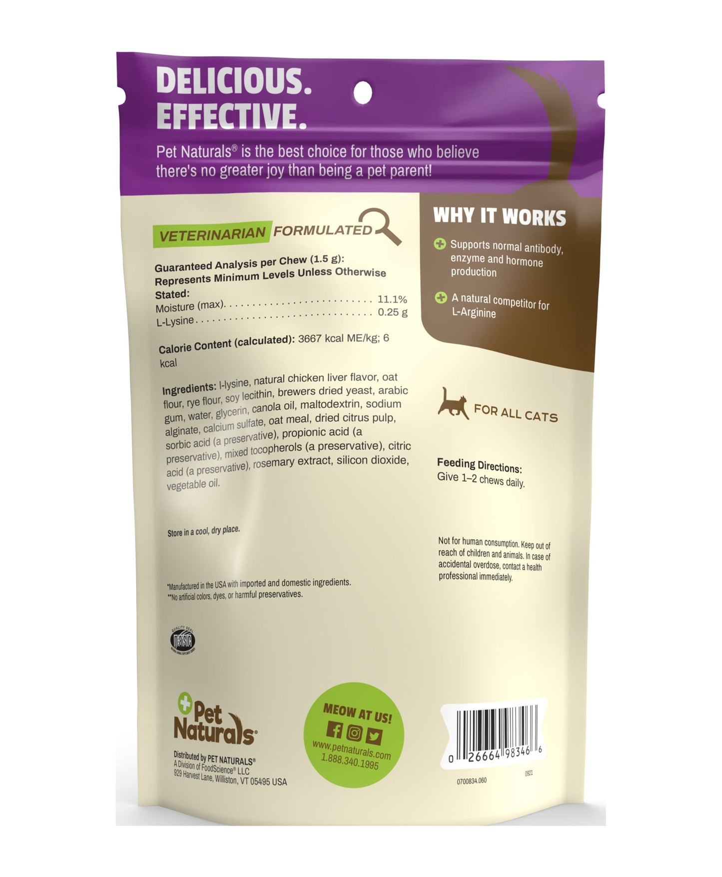 L-LYSINE CHEWS for CATS