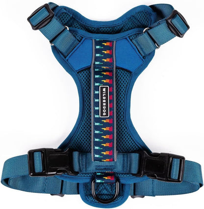 Lightweight Dog Harness with Reflective Straps - Large - Olive