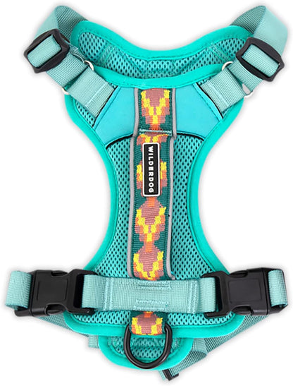 Lightweight Dog Harness with Reflective Straps - Large - Olive