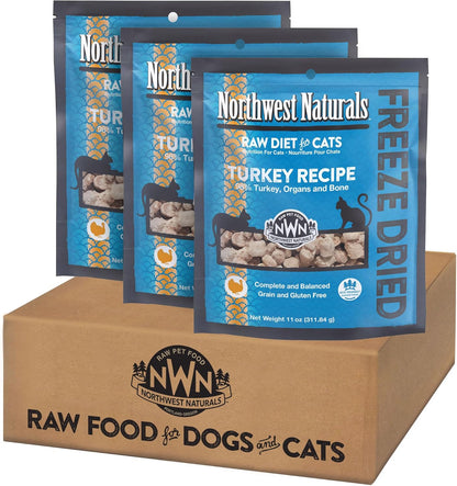 Freeze-Dried Duck Cat & Kitten Food, Grain-Free, Bite-Sized Nibbles. Healthy, Limited, Human-Grade Ingredients, Complete & Balanced, All-Natural, High-Protein Diet, USA Made, 11 Oz