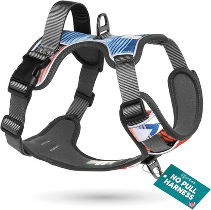 Embark Adventure Small Dog Harness – No-Pull, Reflective Trim, Military-Grade Nylon, Front Clip with Gel-Lined Handle