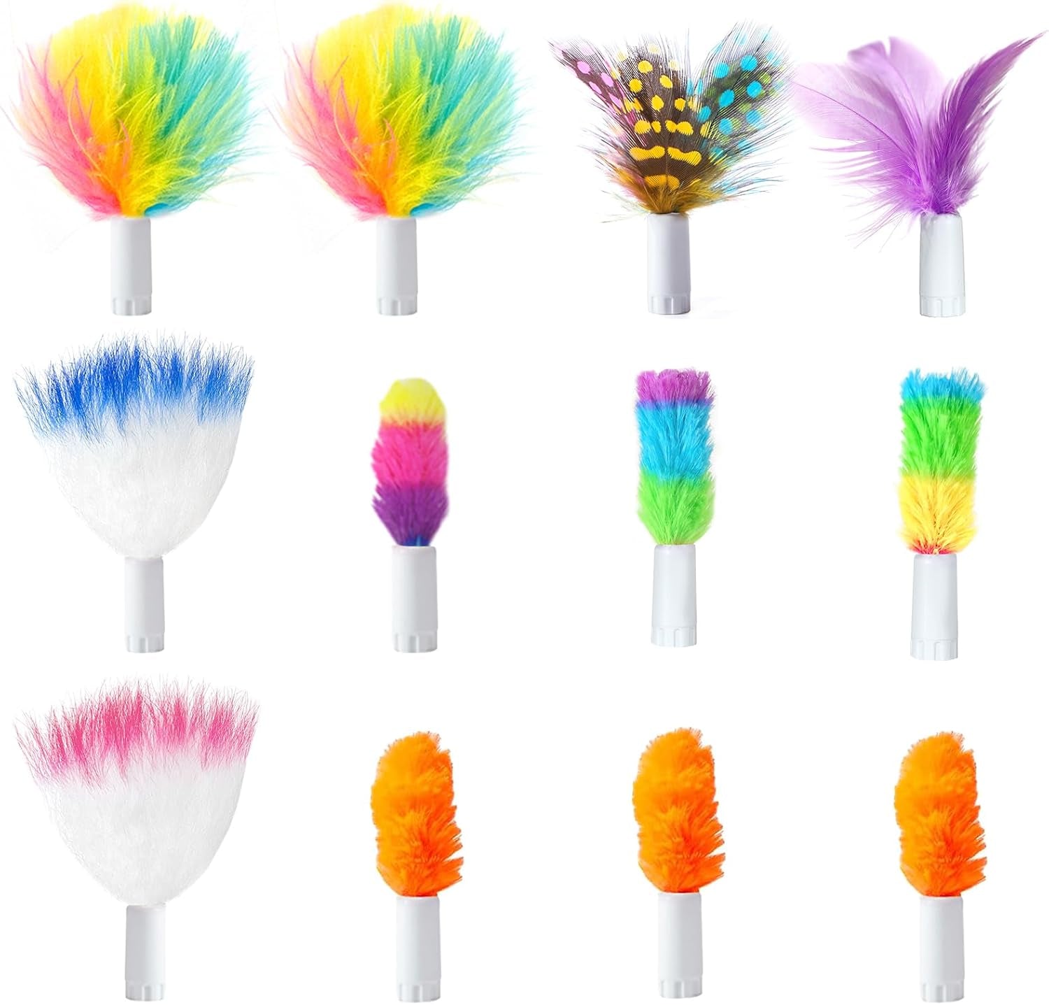 2In1 Interactive Toys for Indoor Cats, Timer Auto On/Off, Cat Toy Balls & Ambush Electronic Cat Mice Toy for Entertainment with 6Pcs Feathers, Dual Power Supplies