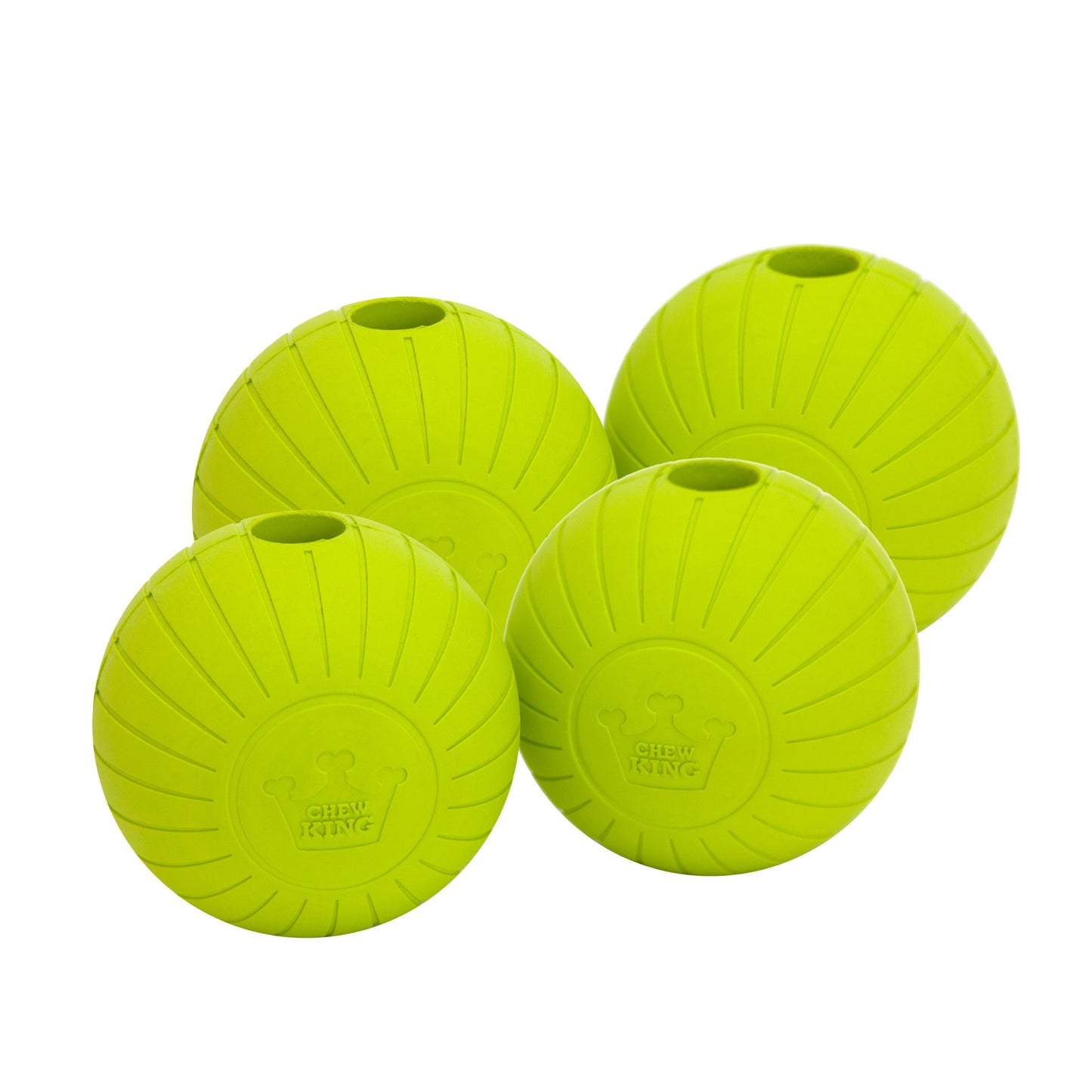 by Mammoth , 3 Inch Supreme Rubber Dog Balls (4-Pack) for Large Breeds