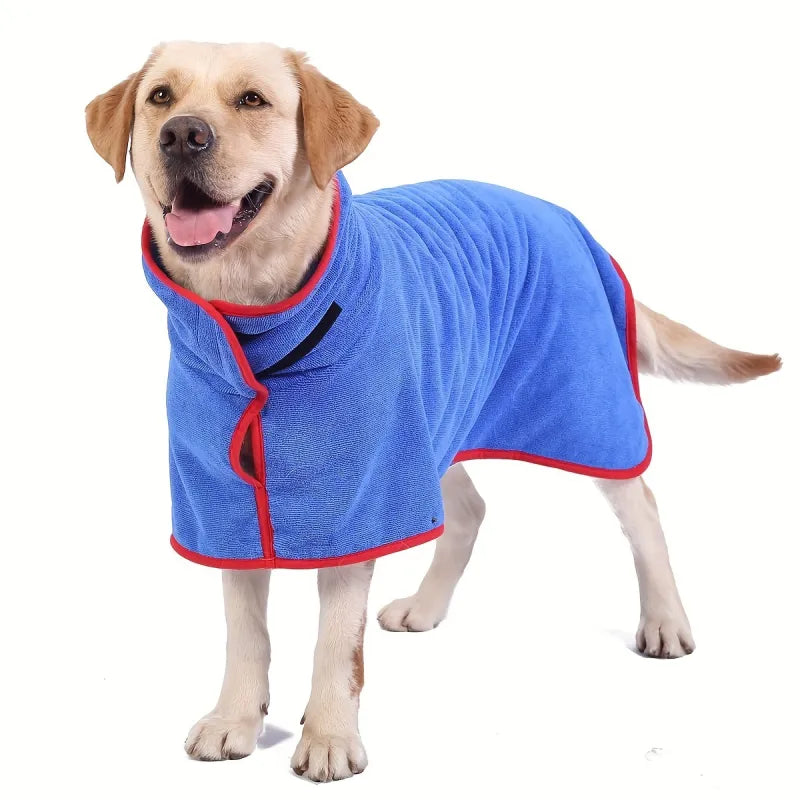 Microfiber Dog Bath Robe — Warm, Dry, Actually Adorable