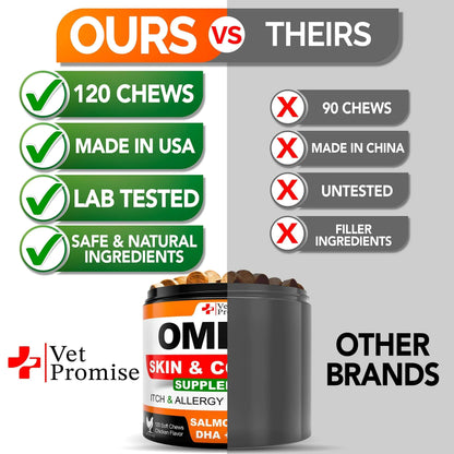 Omega-3 Skin & Coat Chews — The Difference You Can See