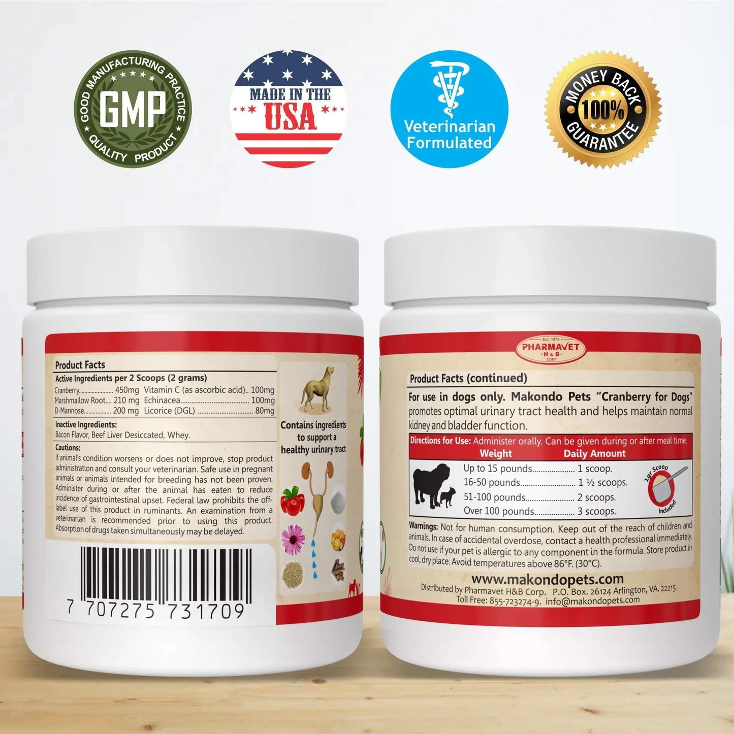 Cranberry UTI Supplement for Dogs — Bladder Defense, Daily