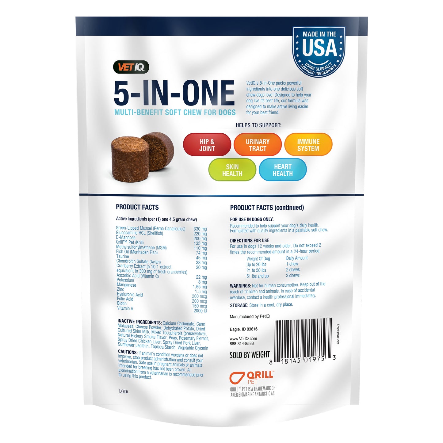 VETIQ 8-In-1 Multifunctional Dog Chew