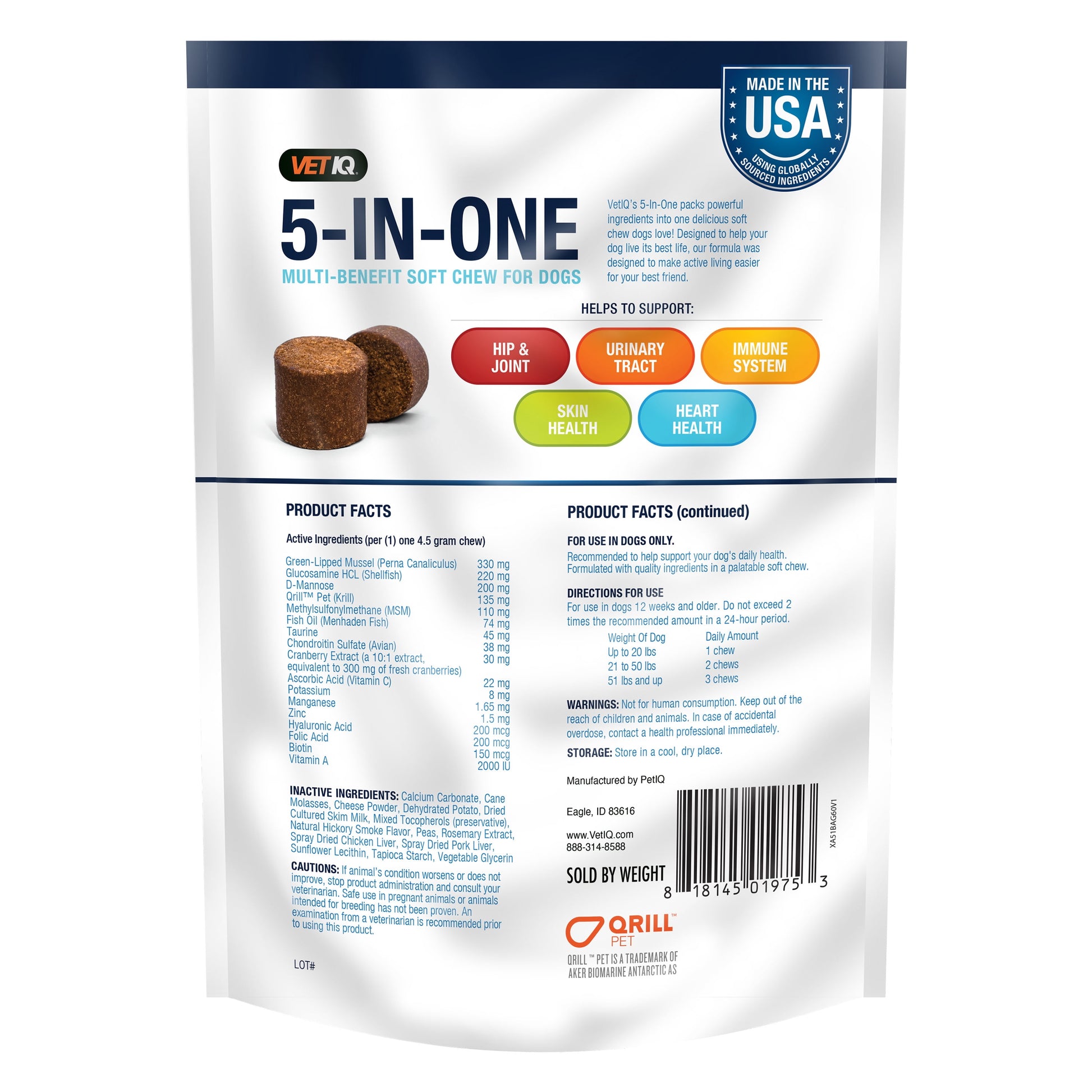 VETIQ 8-In-1 Multifunctional Dog Chew