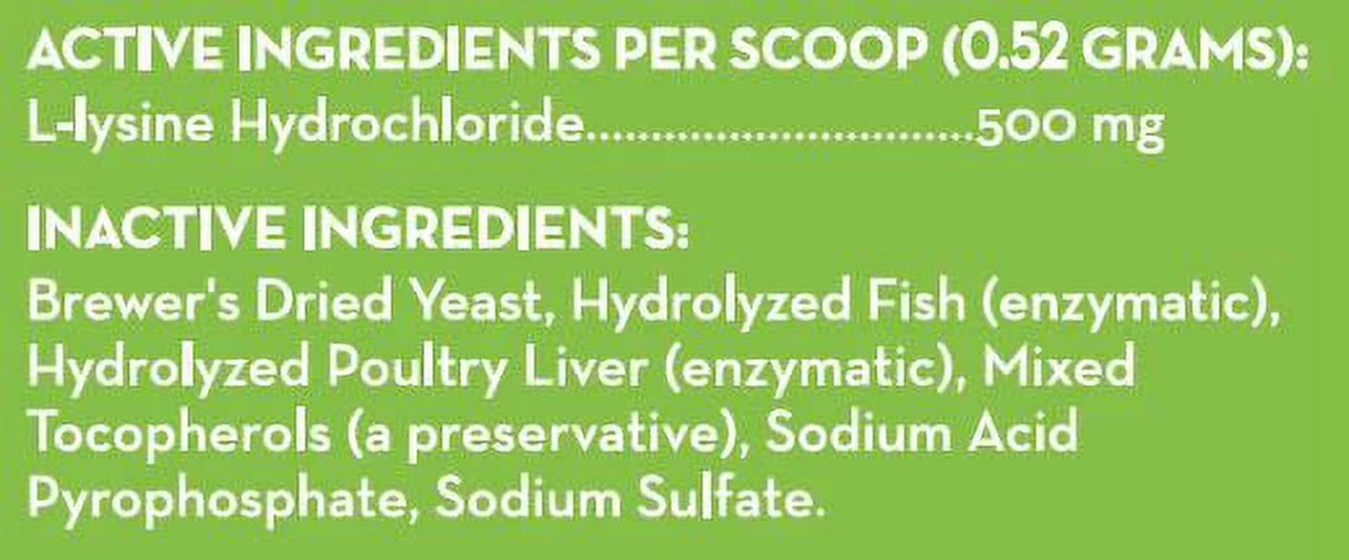 Immune Support Daily L-Lysine Powder for Cats and Kittens, Fish Flavored Lysine Supplement for Cats and Kittens to Support Immune Health, Normal Eye Function and Respiratory Health, 3.5Oz.