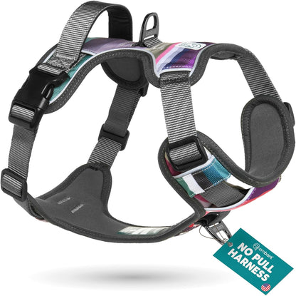 Embark Adventure Small Dog Harness – No-Pull, Reflective Trim, Military-Grade Nylon, Front Clip with Gel-Lined Handle