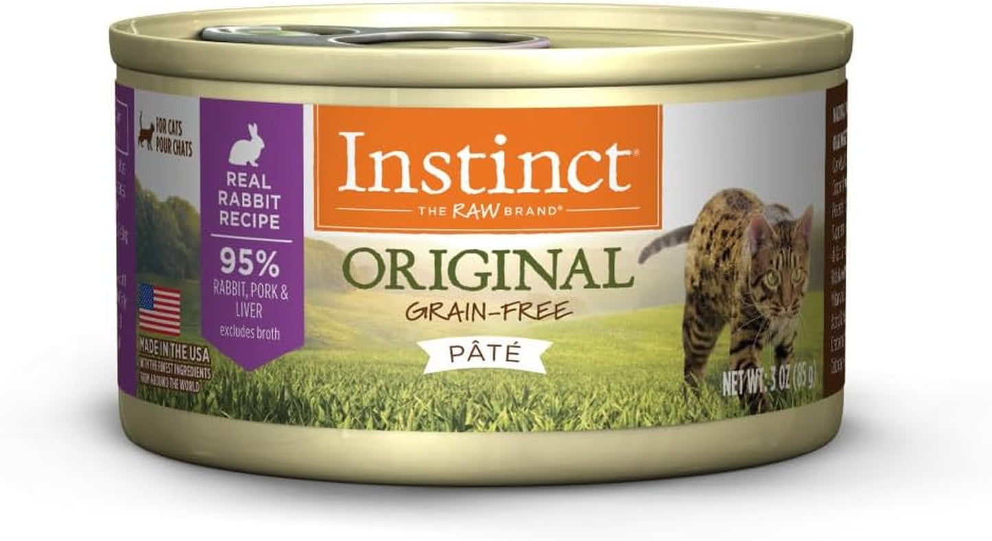Original Grain Free Real Rabbit Recipe Natural Wet Canned Cat Food by , 5.5 Oz. Cans (Case of 12)
