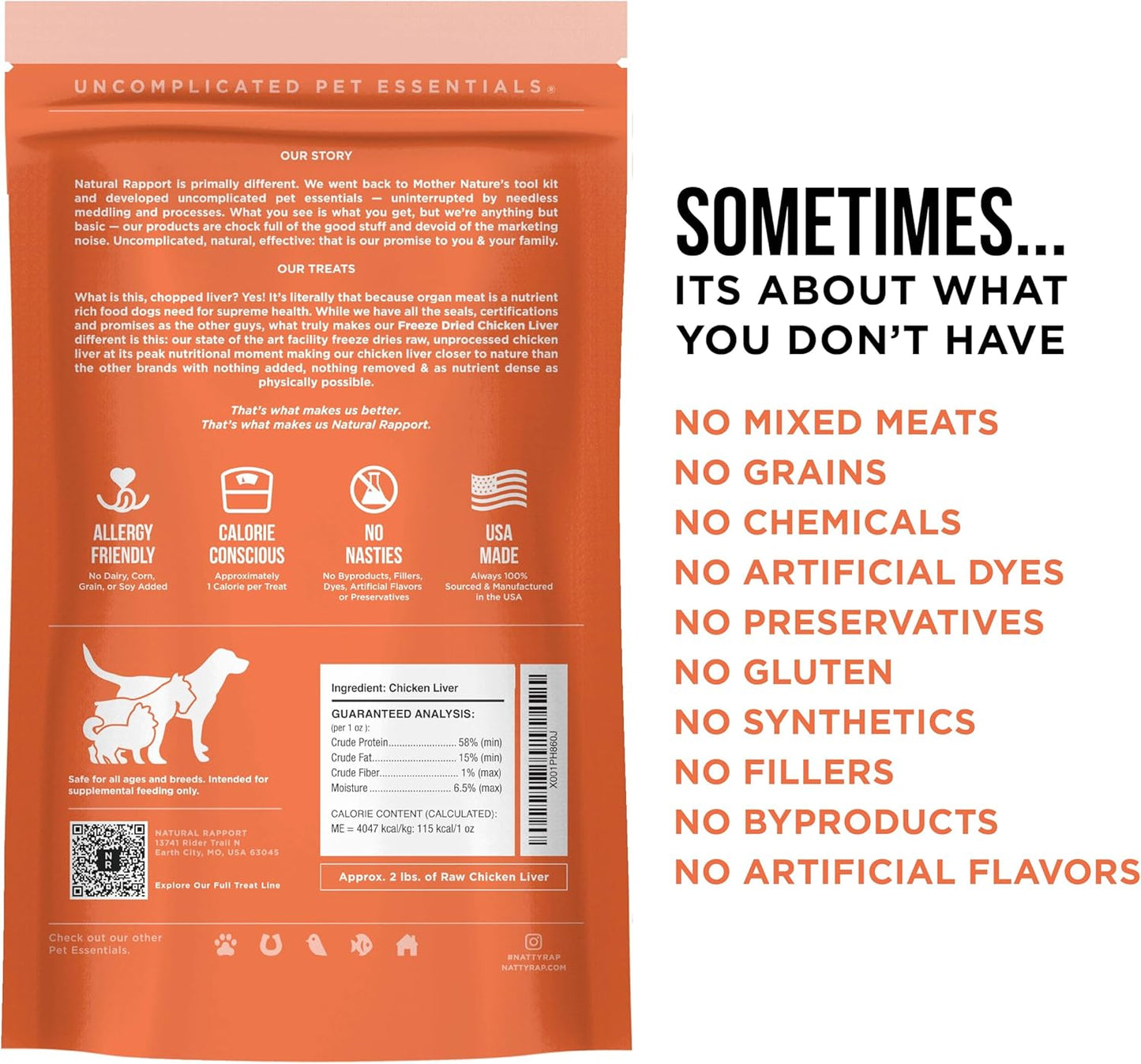 Chicken Liver Dog Treats - the Only Freeze Dried Chicken Liver Dogs Need - Grain-Free Chicken Bites, Dog Treats for Small and Large Dogs (8 Oz.)