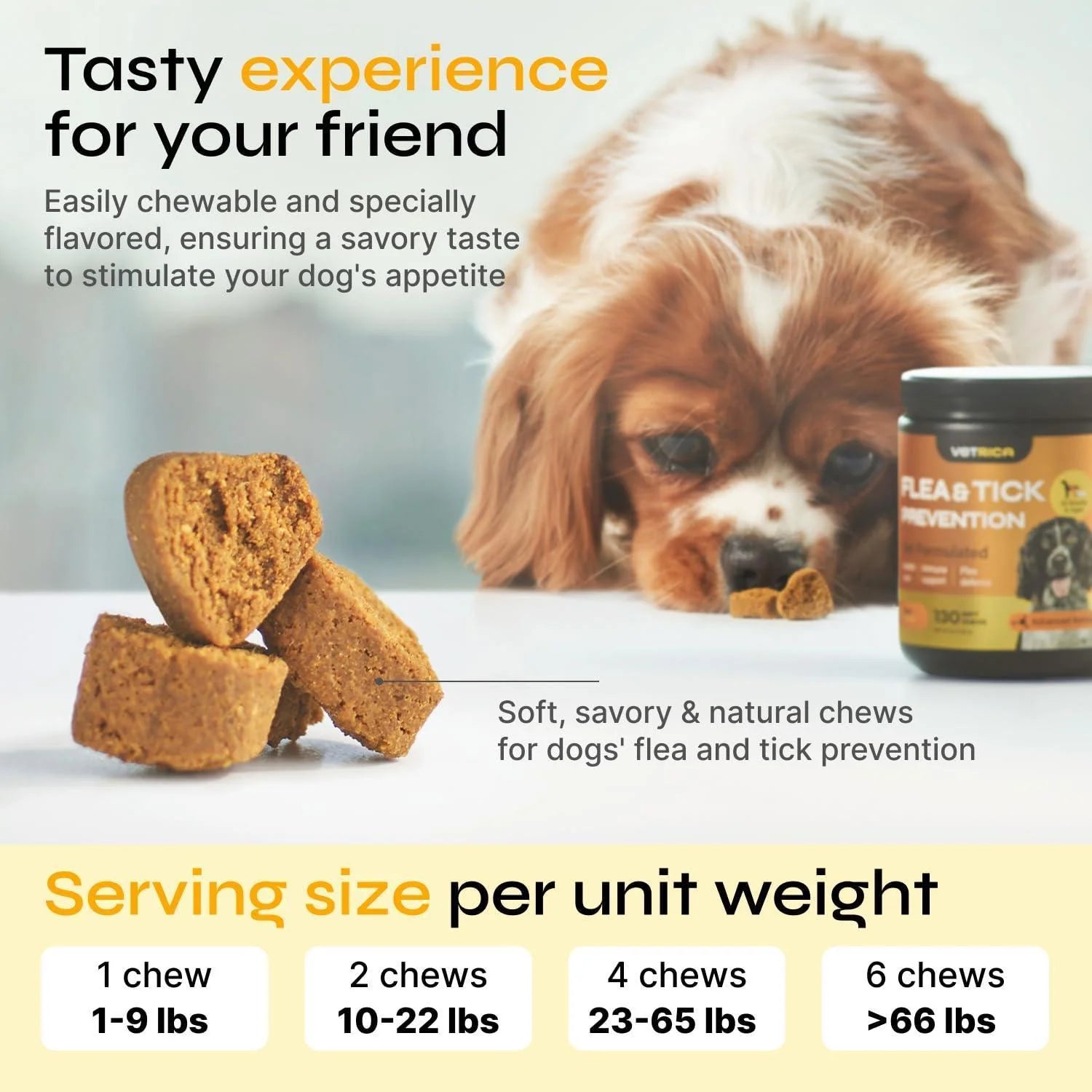 Flea and Tick Prevention for Dogs Dog Flea Treatment Chews Immune Support Flea and Tick Chewables for Dogs Dog Flea & Tick Control Supplement All Breeds & Ages Vet Formulated Soft Treats
