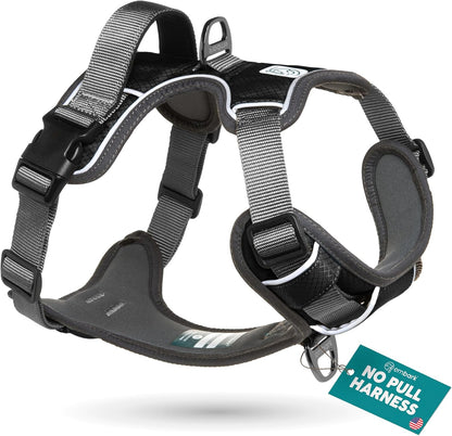 Embark Adventure Small Dog Harness – No-Pull, Reflective Trim, Military-Grade Nylon, Front Clip with Gel-Lined Handle