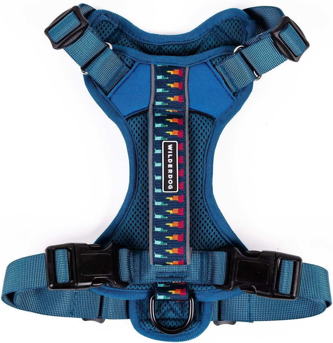 Lightweight Dog Harness with Reflective Straps - Large - Olive