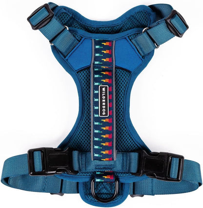 Lightweight Dog Harness with Reflective Straps - Large - Olive