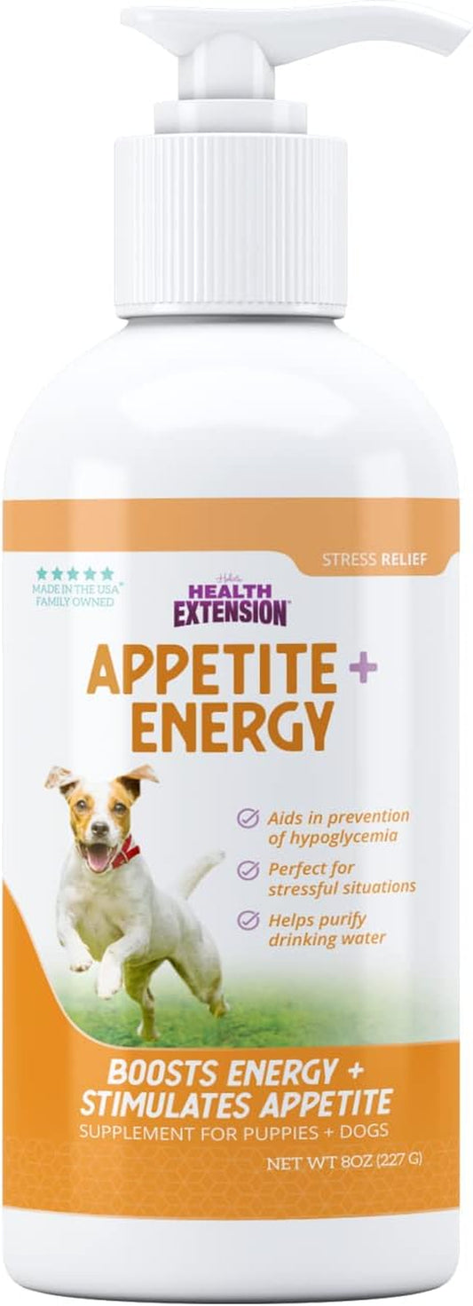 Stress Relief Supplement for Dogs, 8Oz - Appetite & Energy Boost, Prevents Hypoglycemia, Enriched with Vitamin B