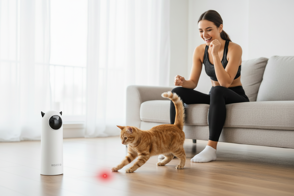 Cat Laser Toy Banner - Realistic Laser Dot