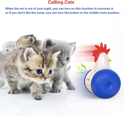 Cat Laser Toy, Electric Random Rotating Laser Pointer Cat Toy, Interactive Kitten Fun Psychological Physical Exercise Kitten Toys (Style 1)