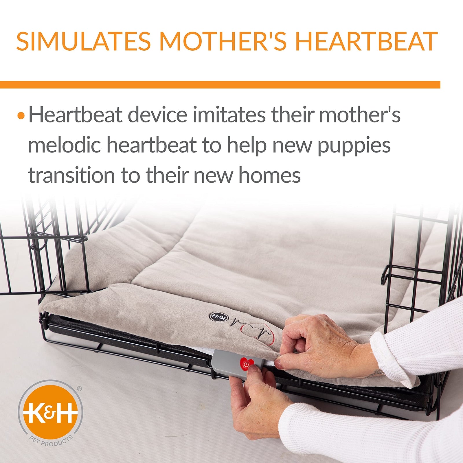 Mother’S Heartbeat Puppy Crate Pad for Dogs - Snuggle Sleep Aid for Puppies