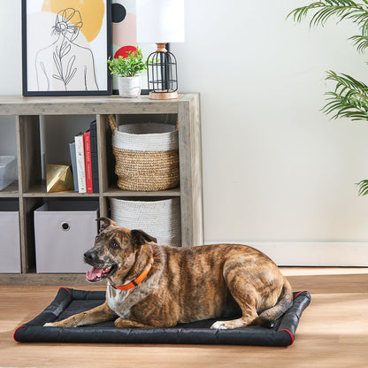 Durable & Water-Resistant Dog Crate Mat, Black, 35"