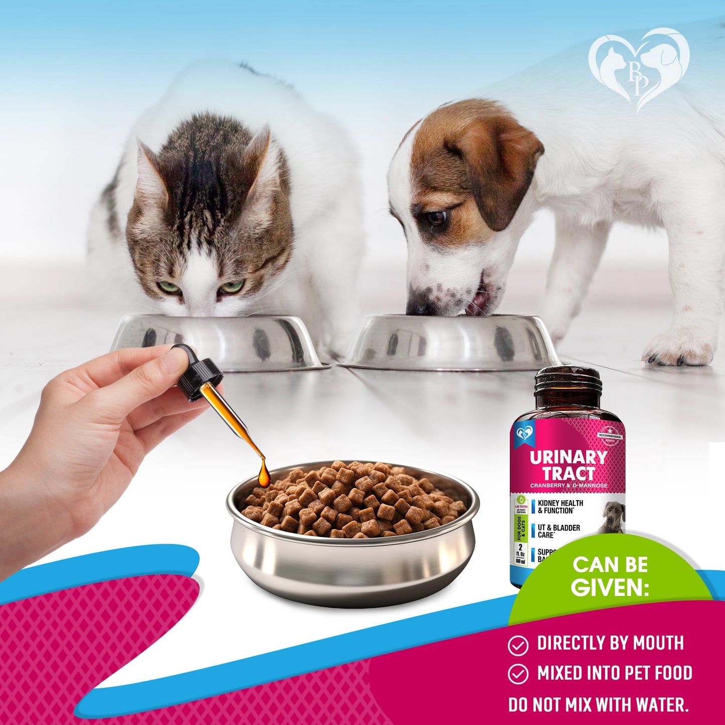Cat & Dog Cranberry Urinary Tract & Bladder Support Supplement - Urinary Wellness Drops