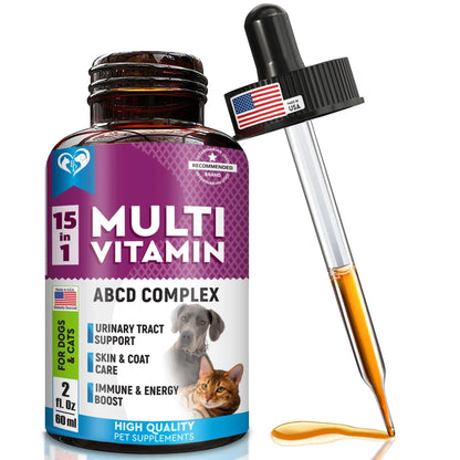 15-in-1 Pet Multivitamin Liquid — One Pour, Total Coverage