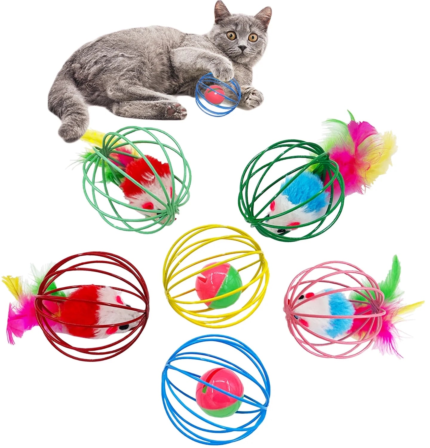 Cat Bell Balls 6 Packs