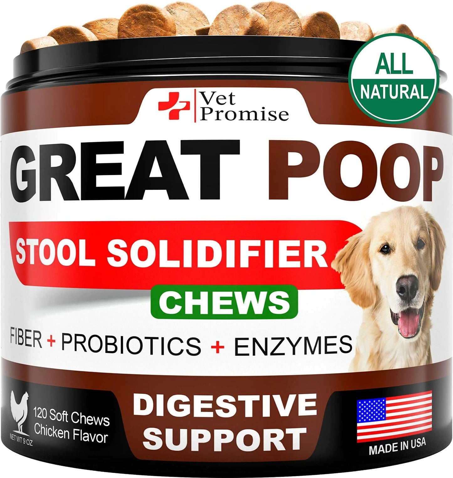 Great Poop Probiotic Chews — High Fiber for Gut Drama Survivors